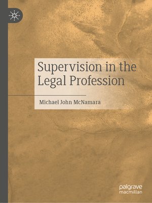 cover image of Supervision in the Legal Profession
